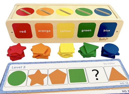 Dailyfunn Montessori Toys Color&Shape Sorting Learning Matching Box for Baby ... - Picture 3 of 7