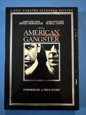 American Gangster DVD, 2008, 2-Disc Set With Slipcover Preowned Very Good