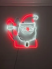 Target Wondershop Waving SANTA LED  NEON Christmas Sign 2024