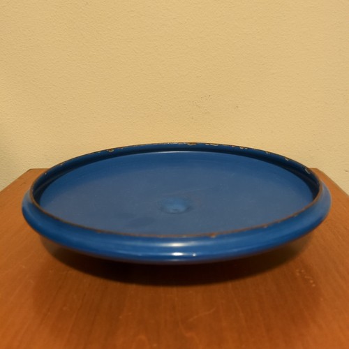Vintage COPCO Dutch Oven Lid Blue Enamel Denmark 8” Michael Lax - Picture 4 of 15
