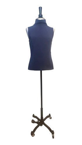 Ralph Lauren Black Label, Ralph Lauren Black Label - Classic Navy Sleeveless Wool Turtleneck - 8