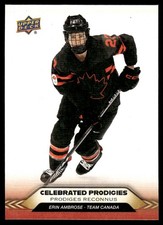 Erin Ambrose Celebrated Prodigies #CP-15 2025-26 Upper Deck Tim Hortons Canada