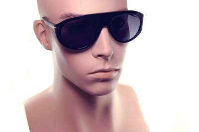 Tom Ford Rex-02 Herren Sonnenbrille TF1001 01A 57mm groß Kunststoff eckig SCHWARZ GRAU