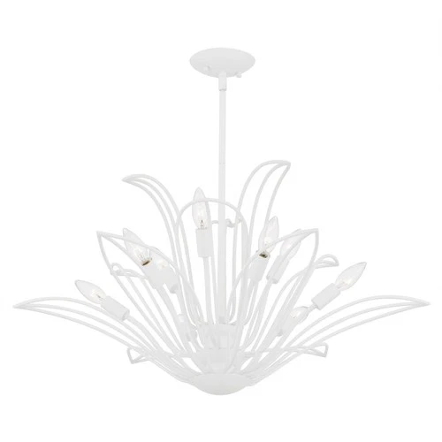 Sand White  Chandelier from the Tallulah Collection - Picture 4 of 6