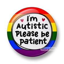 Autism Awareness Pin Badges | Multiple Sentence | 32mm 44mm I Autism visibility