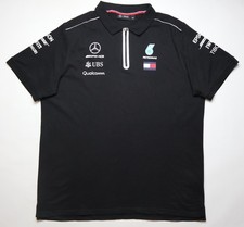 AMG PETRONAS MERCEDES F1 TEAM 2018 RACING 1/4 ZIP POLO SHIRT JERSEY BRANDED 2XL