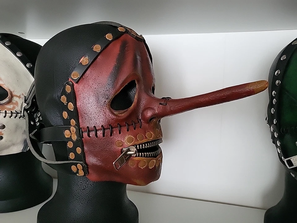 Slipknot Maske Chris Fehn Vol. 3 Maske Rot Red Liar - Bild 3 von 4