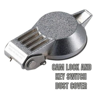 CAM LOCK DUST COVER - KEY SWITCH COVER, WEATHER RESISTANT, METAL, ZINC PLATED