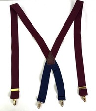 Vintage 1980's CAS West Germany Maroon Suspenders