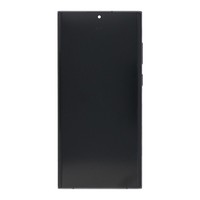 Samsung Galaxy S22 Ultra S908B Original Servicepack Display Rahmen Phantom Black