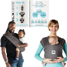 Breeze Baby K'tan Baby Carrier Breathable 100 Cotton Mesh  Hands Free Wrap for