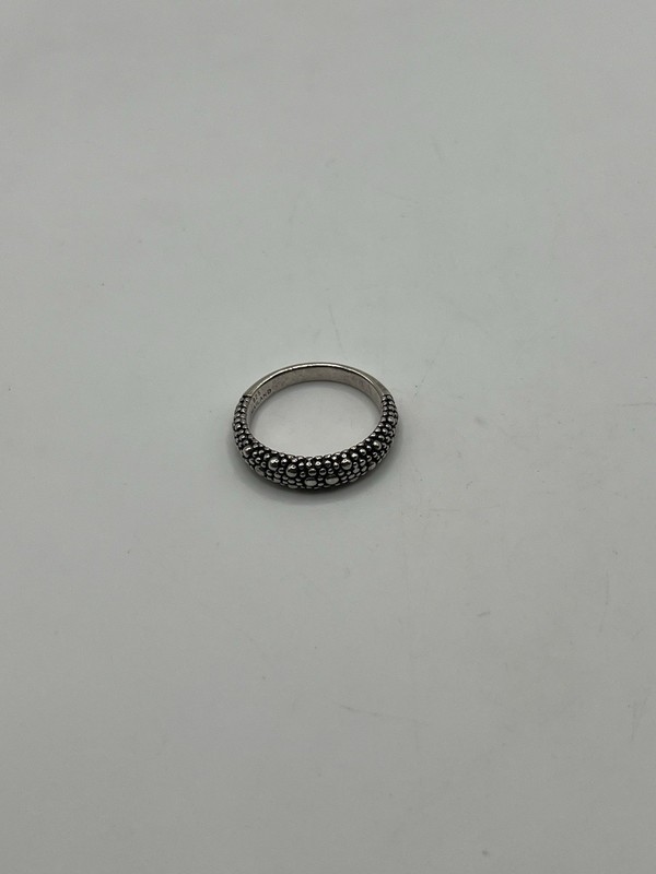 Michael Dawkins Sterling 925 Silver Pebble Bead Band Ring Size 9