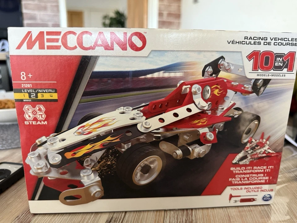 Meccano Racing Vehicles 10-in-1 Set 21201 Boxed and Sealed