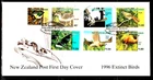 NEW ZEALAND 1996 EXTINCT BIRDS SET ON FIRST DAY COVER. VERY ATTRACTIVE