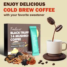 14 in 1 Organic MUSHROOM COFFEE SUPPORT FOCUS  ENERGY Instant Mushroom Coffee