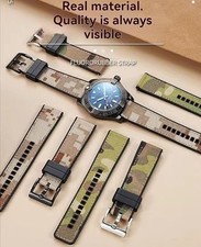 22mm Camouflage Nylon Canvas Strap for Breitling Avengers Blackbird SuperOcean