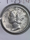 1919-P Mercury dime, 90% silver,BU Cond., Full Split Bands, By REEDERSONG