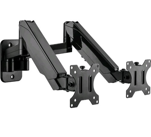 Dual Monitor Wall Mount Double Monitor Wall Stand for Two 17-32 inch Flat/Cur... - 第 1/8 張圖片
