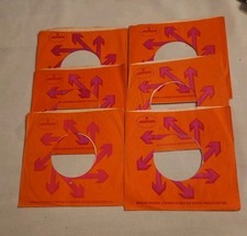 45 RPM 7" RECORD SLEEVES CO. SLEEVE 6 PACK SEE PHOTOS Mercury Records SLV300 