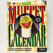 RARE Jim Hensons Interactive The Muppets Vintage 1995 Calendar BIG BOX Sealed