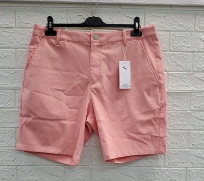 New Puma Elevated Style Golf Shorts Pink Size 36