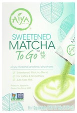 Aiya Sweetened Matcha To Go 8 Packets Green Tea Ct