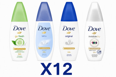 X12 Dove Deodorant Vapo No Gas 75ml Antitranspirant 24H Modell wählen