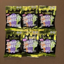 Lot of 6 SmartSweets Sour Zombie Buddies Low Sugar Candy 2g Sugar