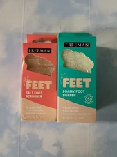 Freeman Foaming Feet Buffer And Salt Scrubber Combo 