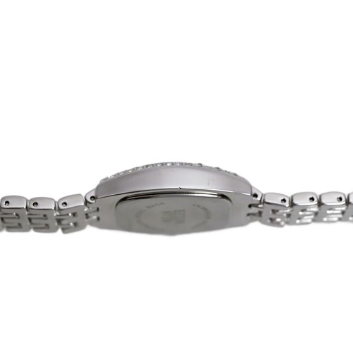 Nolan Miller Ladies Crystal Tank Watch White MOP Dial Quartz Movement - Picture 8 of 10