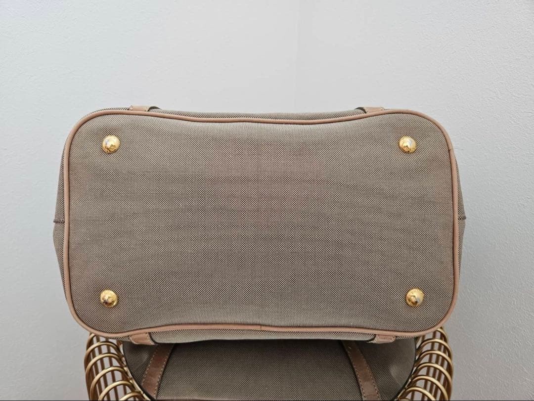 Condition PRADA Logo Jacquard 2way Tote Bag Shoulder Bag thumbnail 5