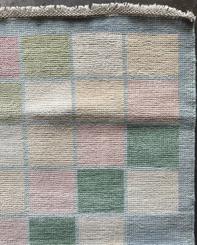 Pastel Modern Hand Knotted Rug 8x10 Wool Handmade Contemporary Carpet - Picture 10 of 14