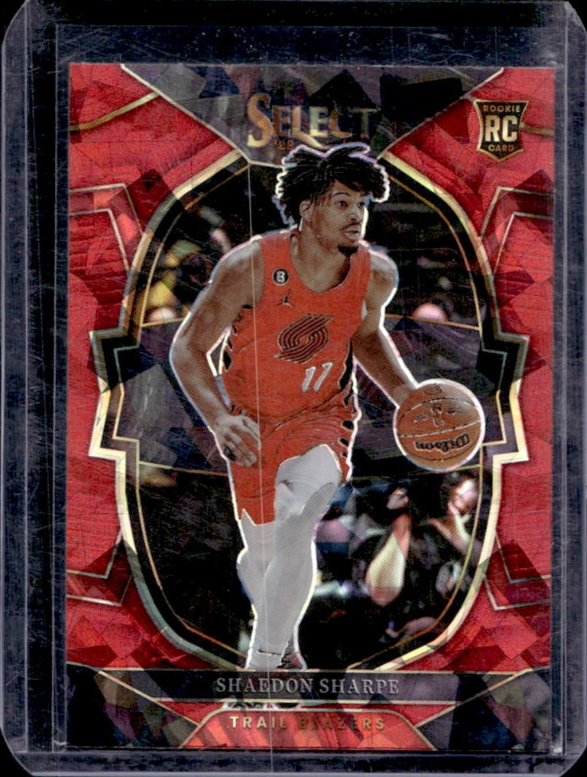 2022-23 Select Shaedon Sharpe RC Red Cracked Ice Prizms Concourse #71