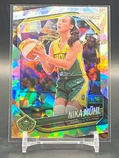 2025 Panini Prizm WNBA Nika Muhl Cracked Ice Prizm #127 Seattle Storm