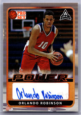 2021-22 Leaf Pro Set Power - Base Autographs Orlando Robinson #BA-OR1 Auto RC