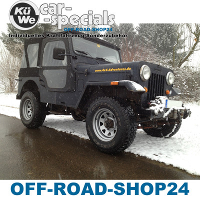 STAHL-Felgen 6x15 ET0 DOTZ DAKAR Silber  MAHINDRA CJ/MM ''PREISVORTEIL'' Gutachten
