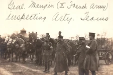 RPPC WWI Luxembourg US Army Soldiers Horse Show General Real Photo Postcard