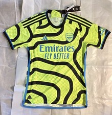 New  150 Men  s Authentic/Player-Version Medium Adidas Arsenal 23/24 Away Jersey