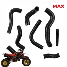For Yamaha 1985 YTZ250 3 WHEELER SILICONE RADIATOR COOLANT HOSE KIT Black