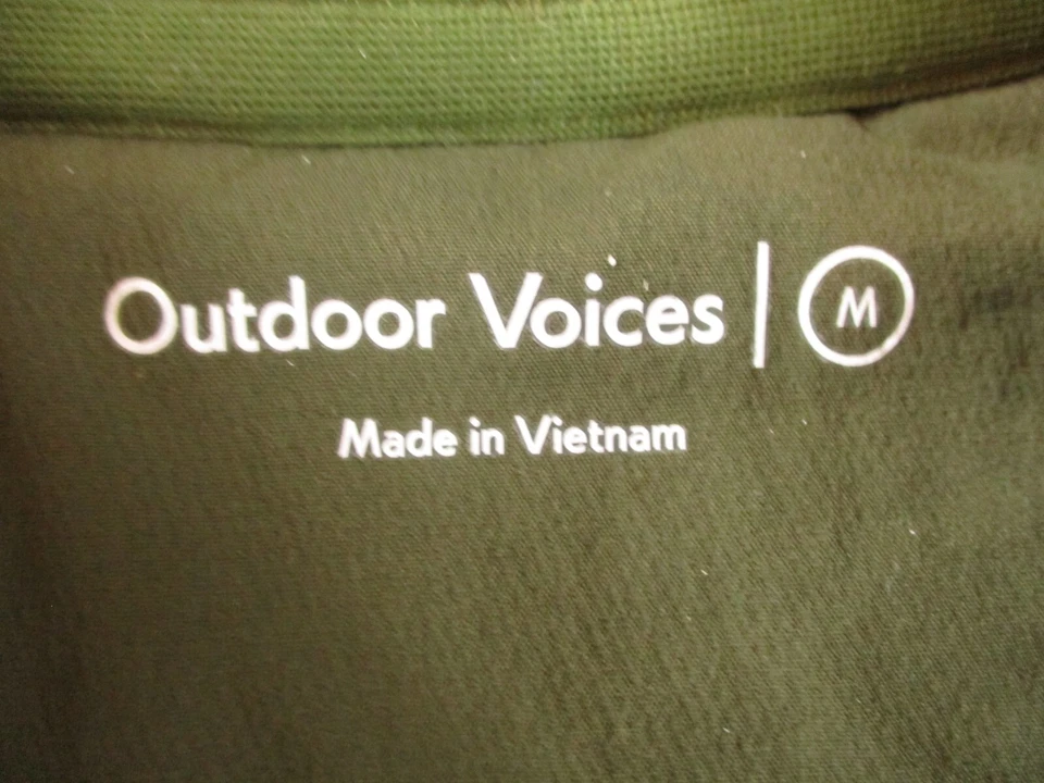 Suéter Pullover a Presión Outdoor Voices Mega Polar Mujer Mediano Verde Mezcla de Lana Foto 3 de 4