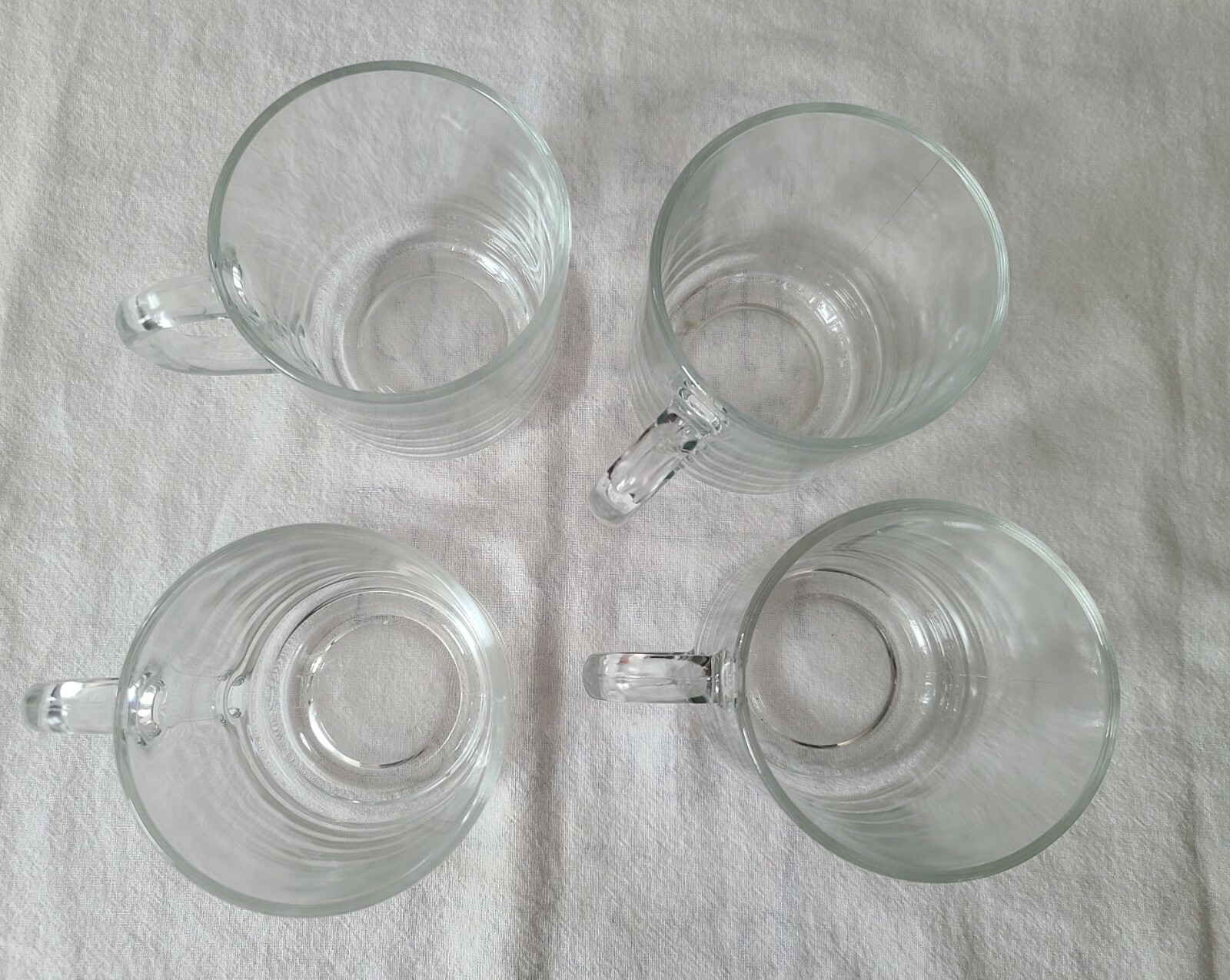 Four Classique Clear (Coupe) by ARCOROC Glass Coffee or Tea Mugs eBay
