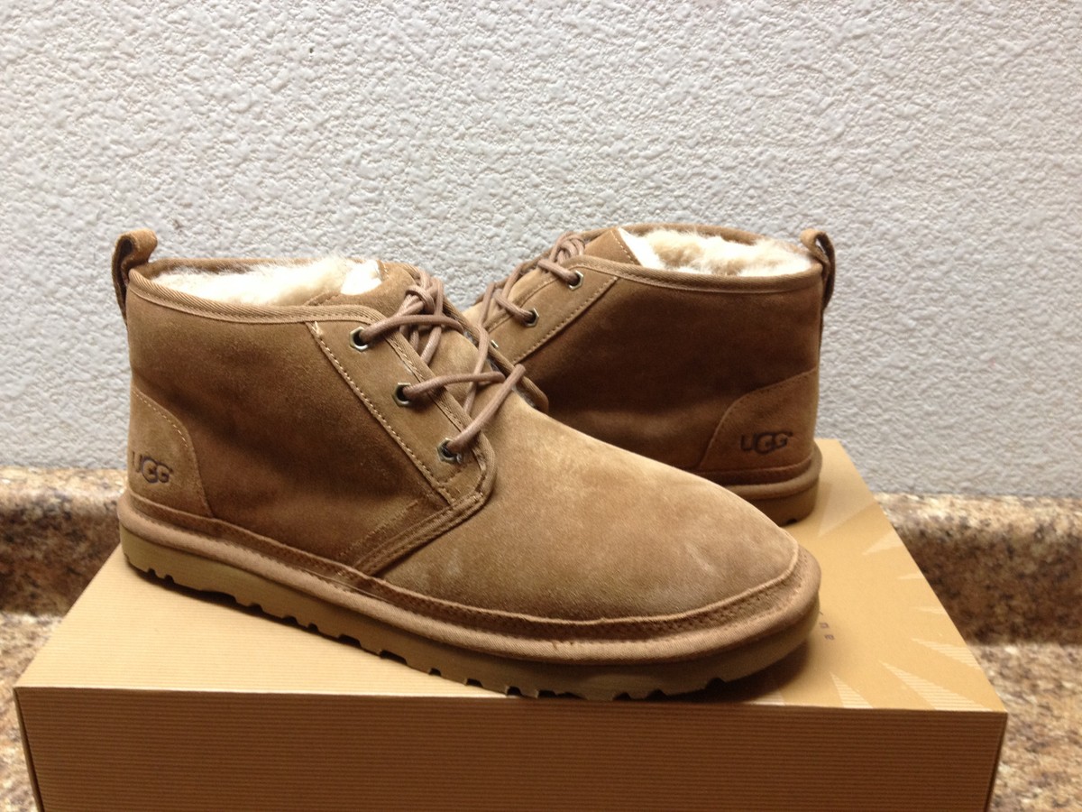 UGG Harkley / Neumel Style Men’s Chestnut Suede Shearling Boots Size 15 UGG Men main image 3