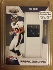 2010 Certified Fabric of the Game #124 Rod Smith 250/250