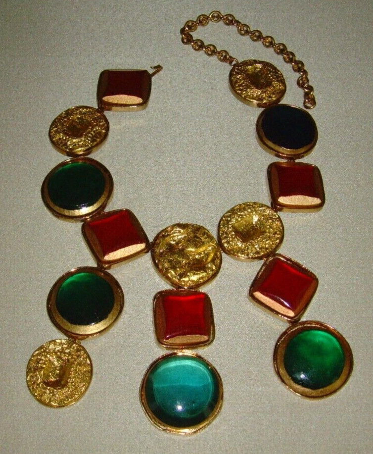 Kenneth J Lane (KJL) Statement Bib Necklace - image 11