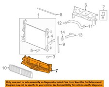GM OEM 17-21 Bolt EV Cooling Radiator Components-Lower Baffle 42644796