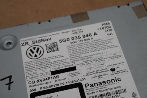 Vw Discover Media Control Unit Mib1 Infotainment 5G0035846 A - Picture 2 of 3