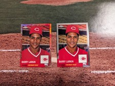 2022 Topps Chrome Platinum Anniversary BARRY LARKIN #d 32/75 w/ base card HOFer