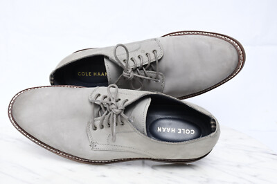 NEW Cole Haan Frankland Grand Plain Toe Leather Oxford Size 9.5 Gray Men main image 4