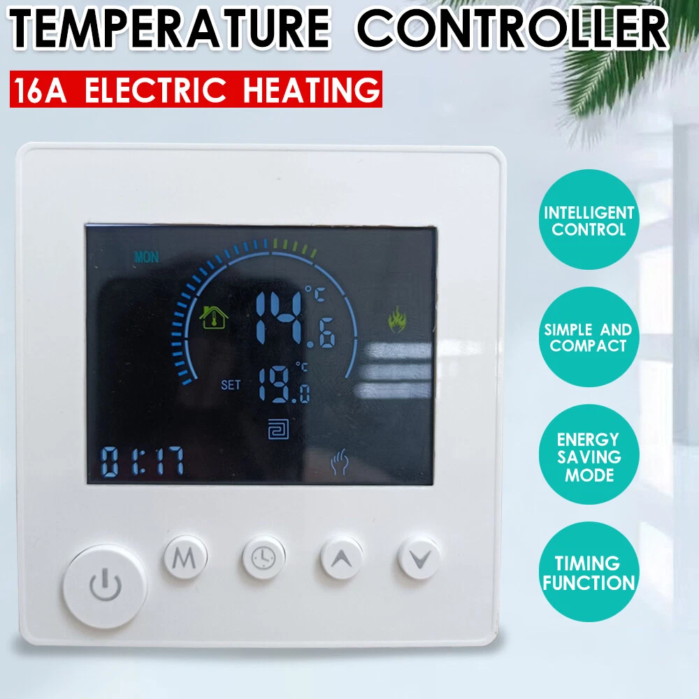 WiFi Smart Thermostat Fahrenheit Electric Floor Heating Water Gas Boiler  Tuya | eBay