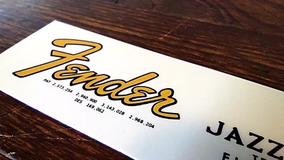 FENDER jazz bass 1966 HEADSTOCK LOGO TETE DE BASSE FENDER jazz bass 1966